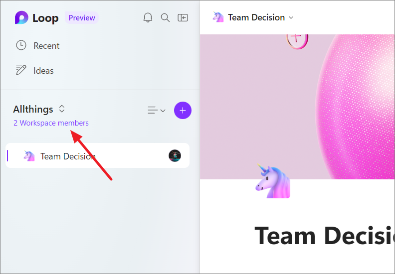 Cómo compartir un espacio de trabajo en Microsoft Loop - Tiempo de Frikis