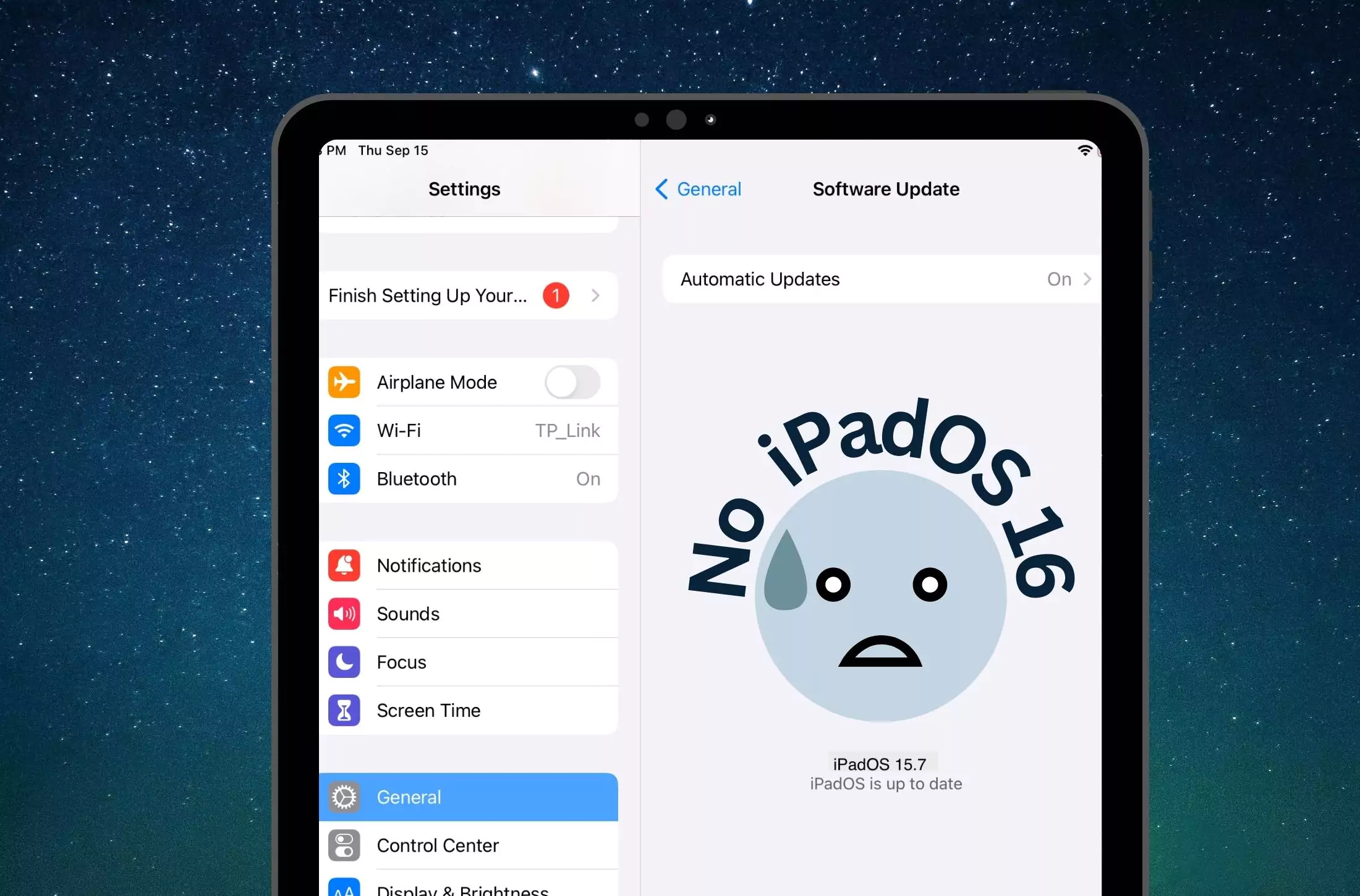 8 Pataisyta iPadOS 17.6 naujinimas, kuris nerodomas iPad