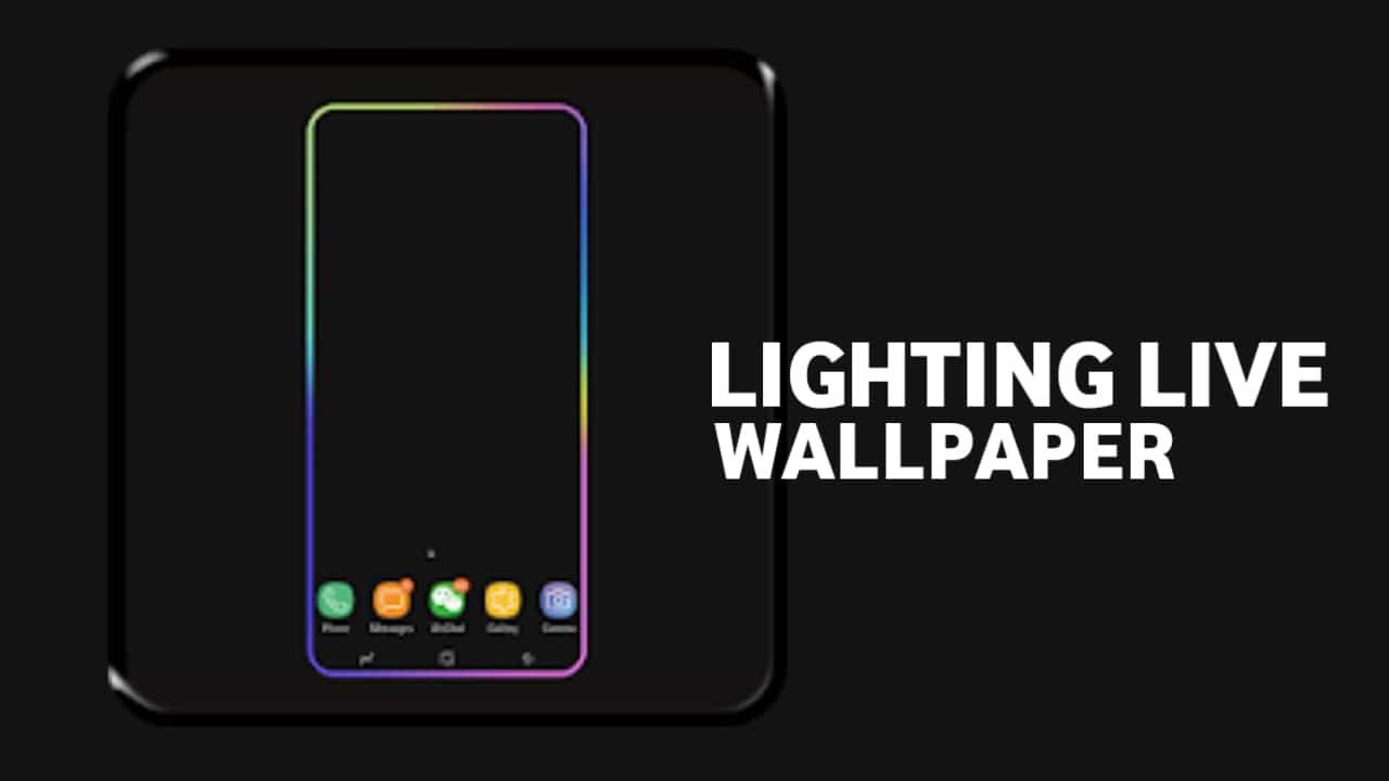 Usa l'app Android Galaxy Phone Edge Lighting Live Wallpaper: una guida semplice!