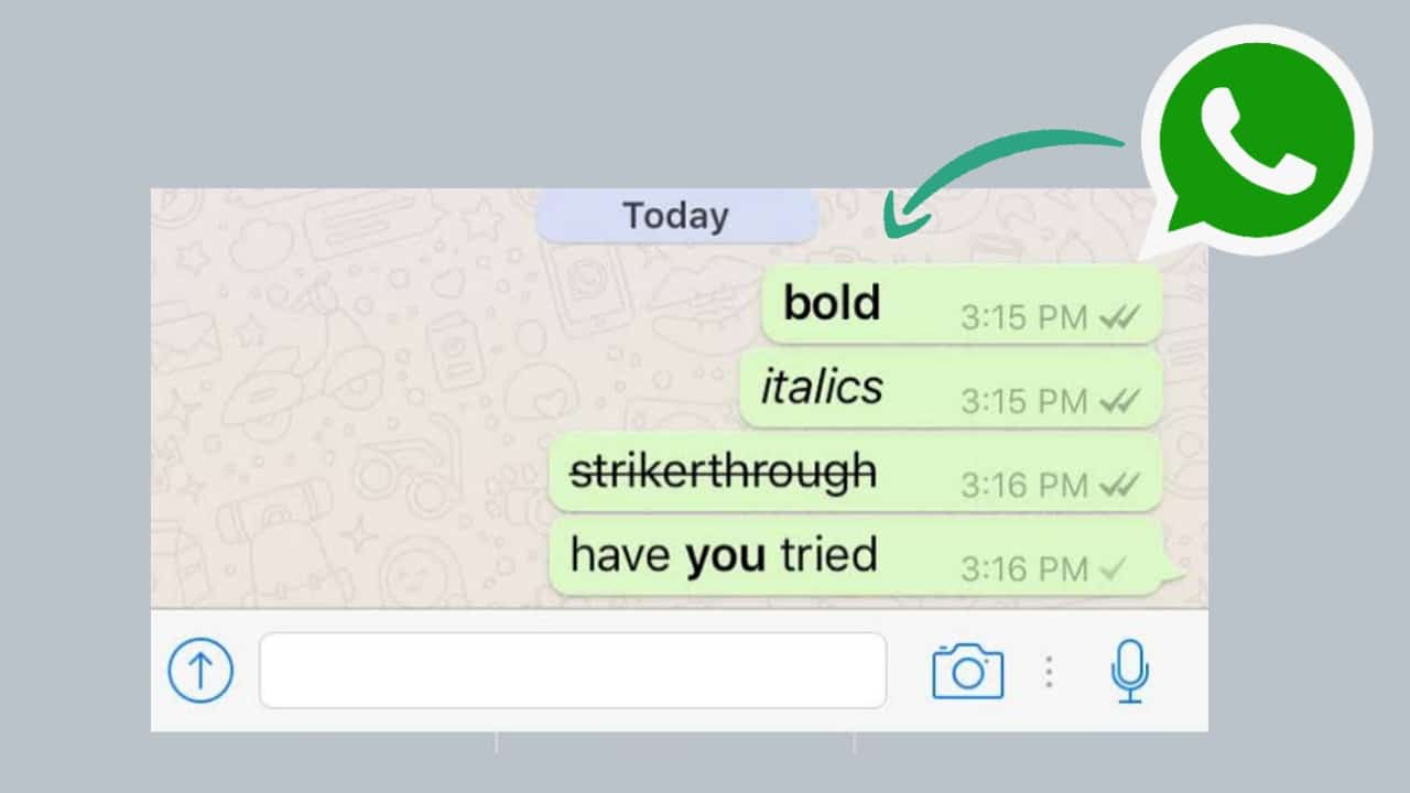 Come inviare un messaggio in grassetto a qualcuno su WhatsApp