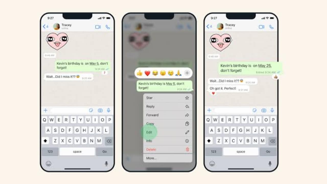 WhatsApp présente la fonctionnalité « Modifier les messages » : une révolution en matière de communication