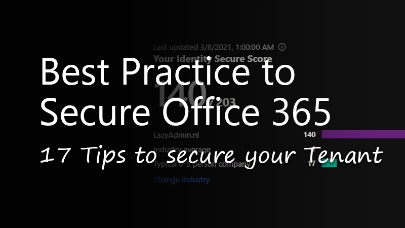 Mejores prácticas para proteger Office 365