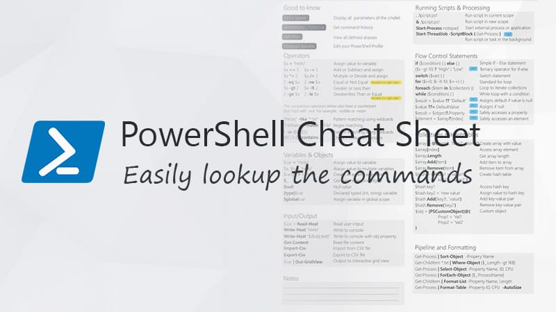 最高の PowerShell チートシート