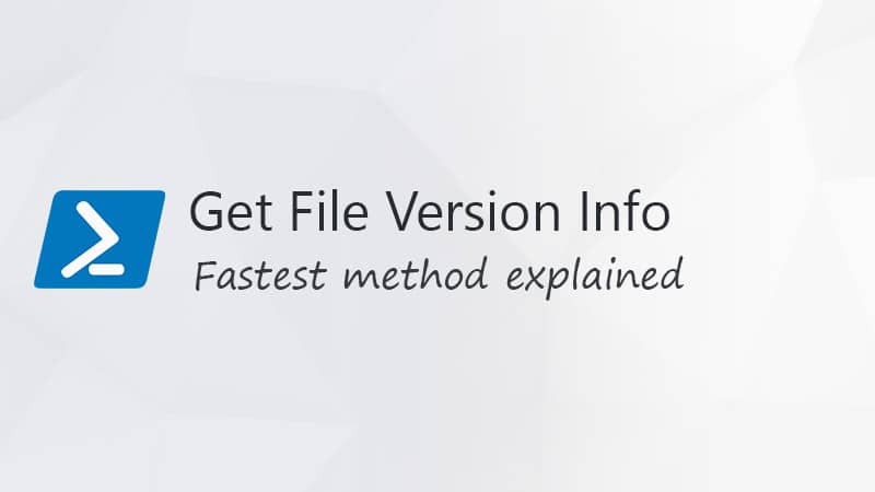 Як отримати версію файлу в PowerShell