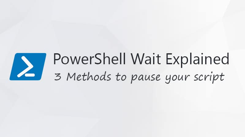 Como esperar por um comando no PowerShell