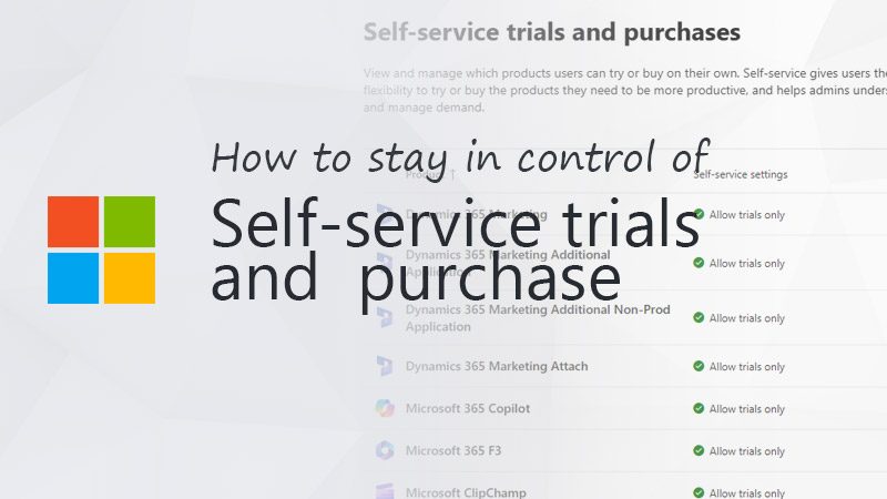 Blocca gli acquisti self-service in Microsoft 365