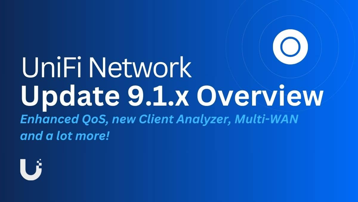 UNIFI Network Application 9.1.92 Mise à jour