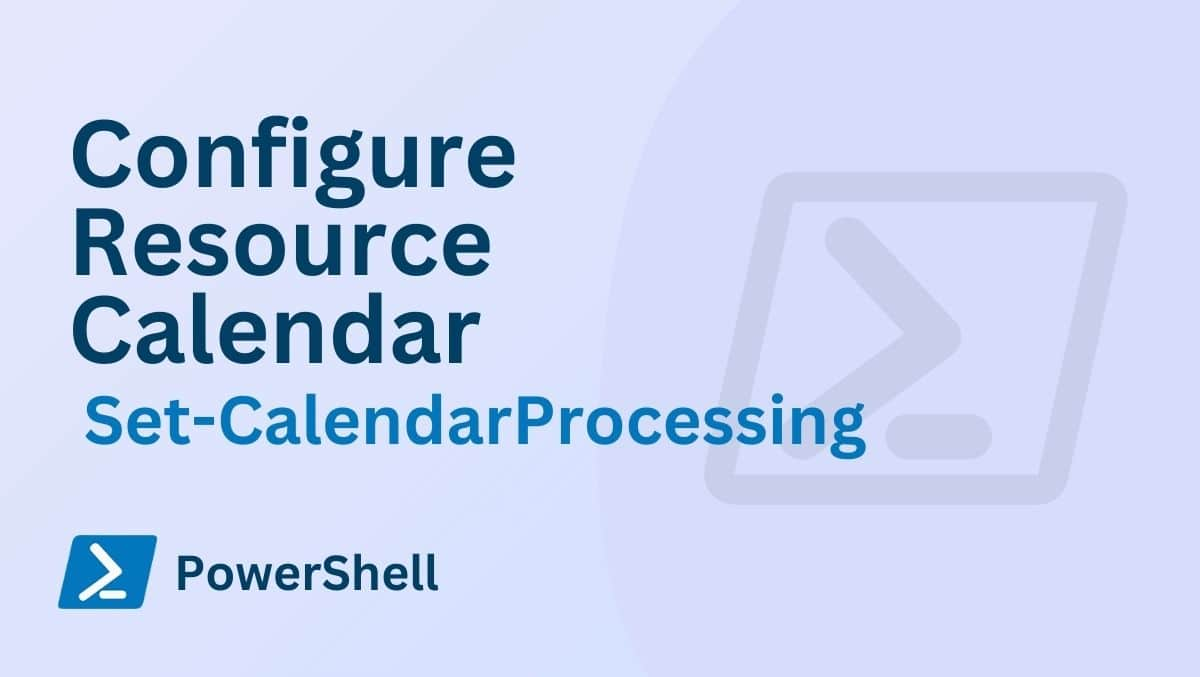 Come utilizzare set calendarprocessing in PowerShell