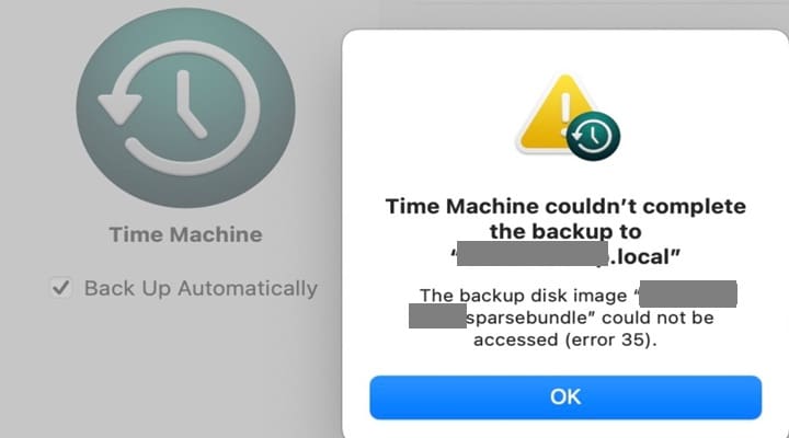 Solución: no se pudo acceder a Time Machine SparseBundle
