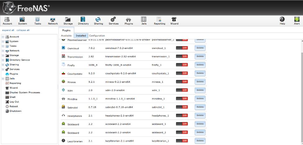 組み込みの NAS サービスを拡張する 12 のベスト Freenas プラグイン