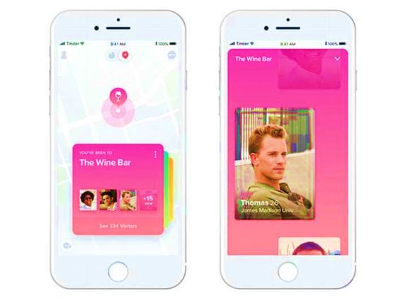 Uma visão dos lugares de Tinder- encontrando uma partida no outro canto da cidade