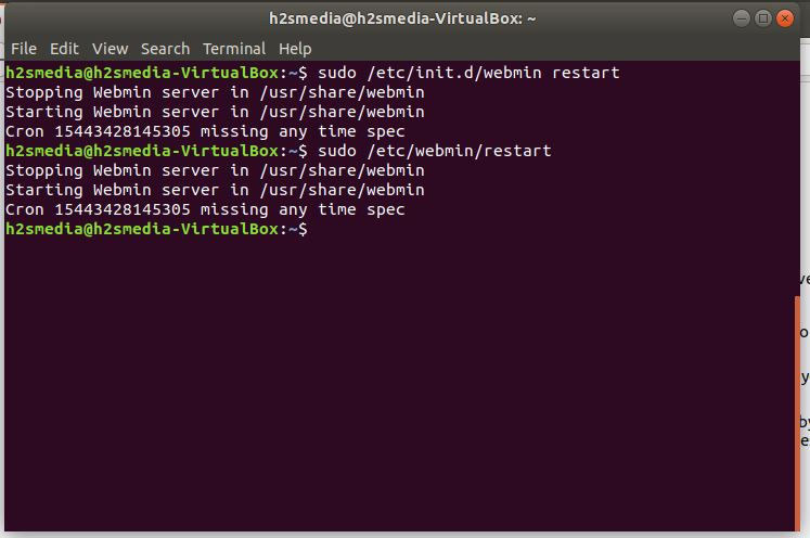 Ubuntu, Centos veya diğer herhangi bir Linux'ta webmin nasıl yeniden başlatılır