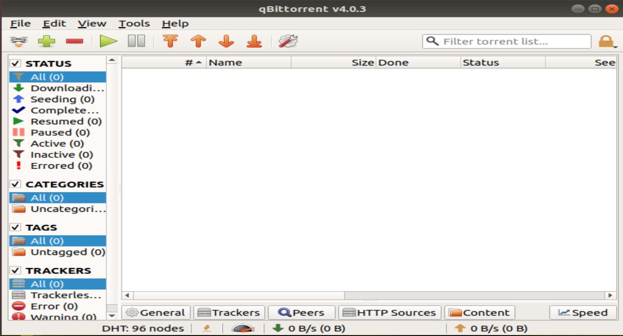 Come scaricare e installare QbitTorrent e diluvio su un Linux