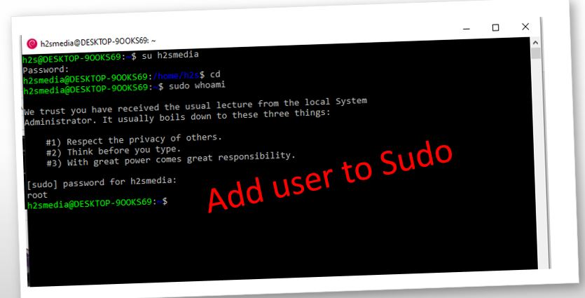 Debian で Sudoers にユーザーを追加する方法