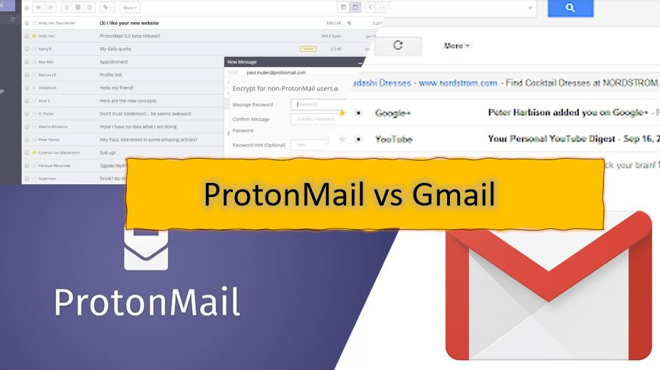 Protonmail vs Gmail：2つのメールサービスの違いは何ですか