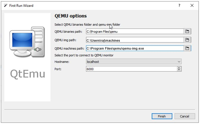 Cómo configurar máquinas virtuales con la GUI de QEMU en Windows 10