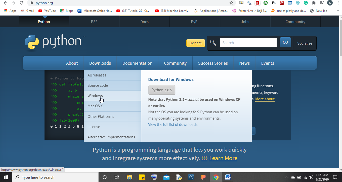 Comment installer et utiliser Python sur Windows 10 ou 7 pour travailler sur divers projets