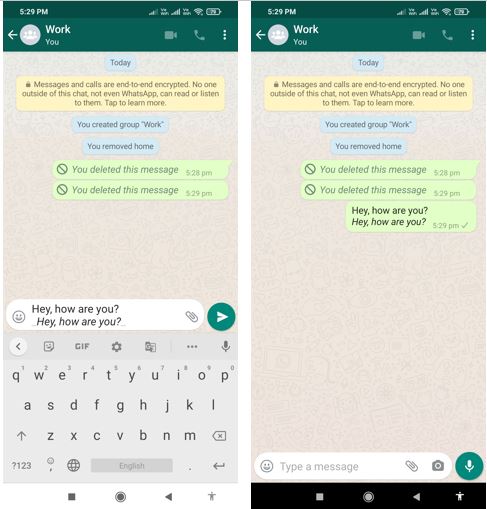 Comment écrire dans le style de police italique dans WhatsApp