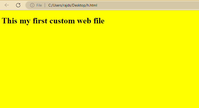 Este es mi primer archivo web personalizado. - Tiempo de Frikis