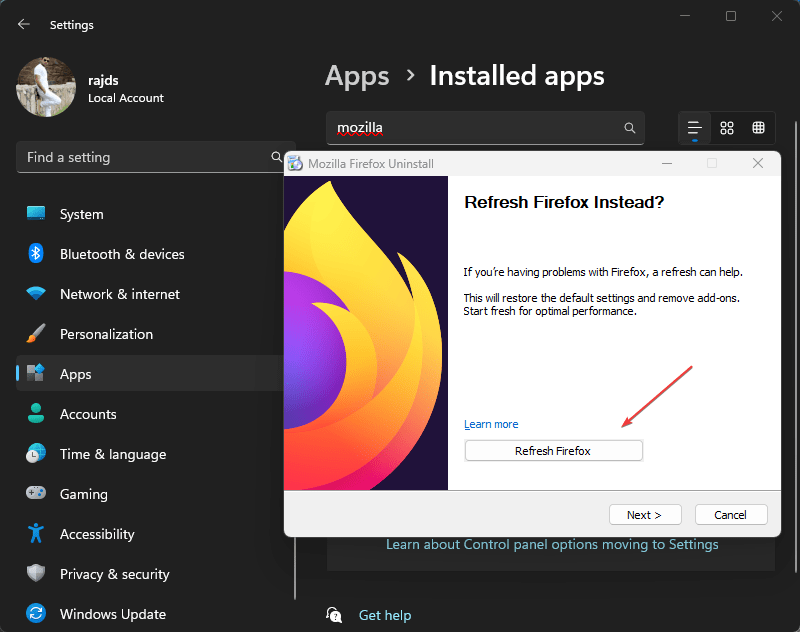 Jak zresetować przeglądarkę Firefox bez odinstalowania