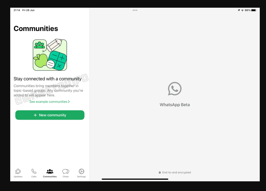 La aplicación WhatsApp para iPad recibe una importante revisión y agrega una nueva función de comunidades