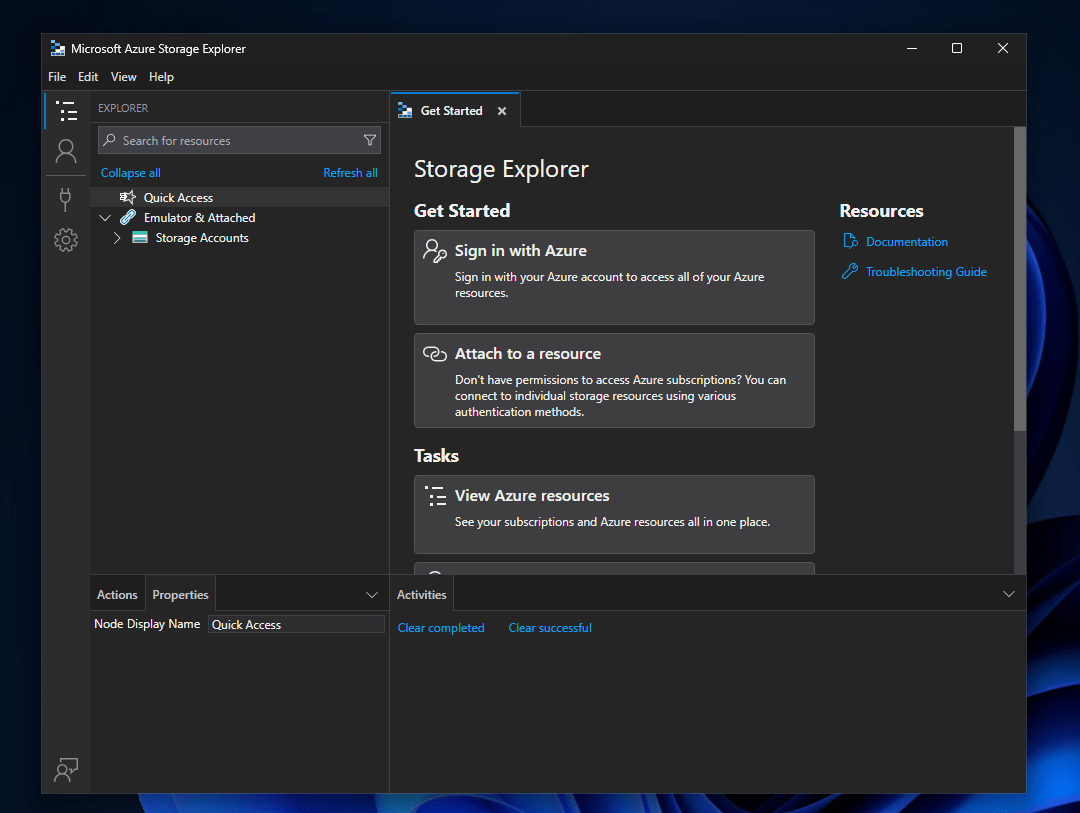 Cómo instalar Azure Storage Explorer usando Winget en Windows 11 o 10