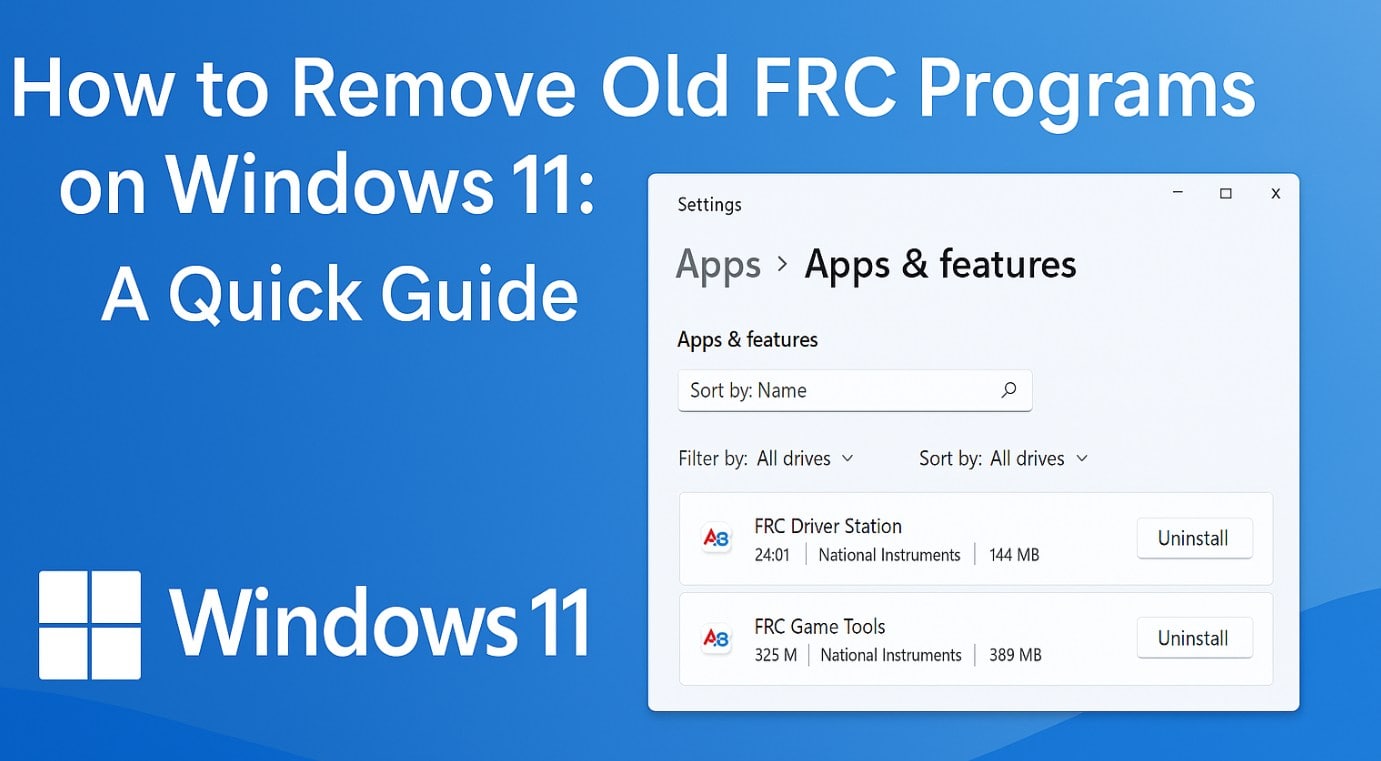 Comment supprimer les anciens programmes FRC sur Windows 11: un guide rapide