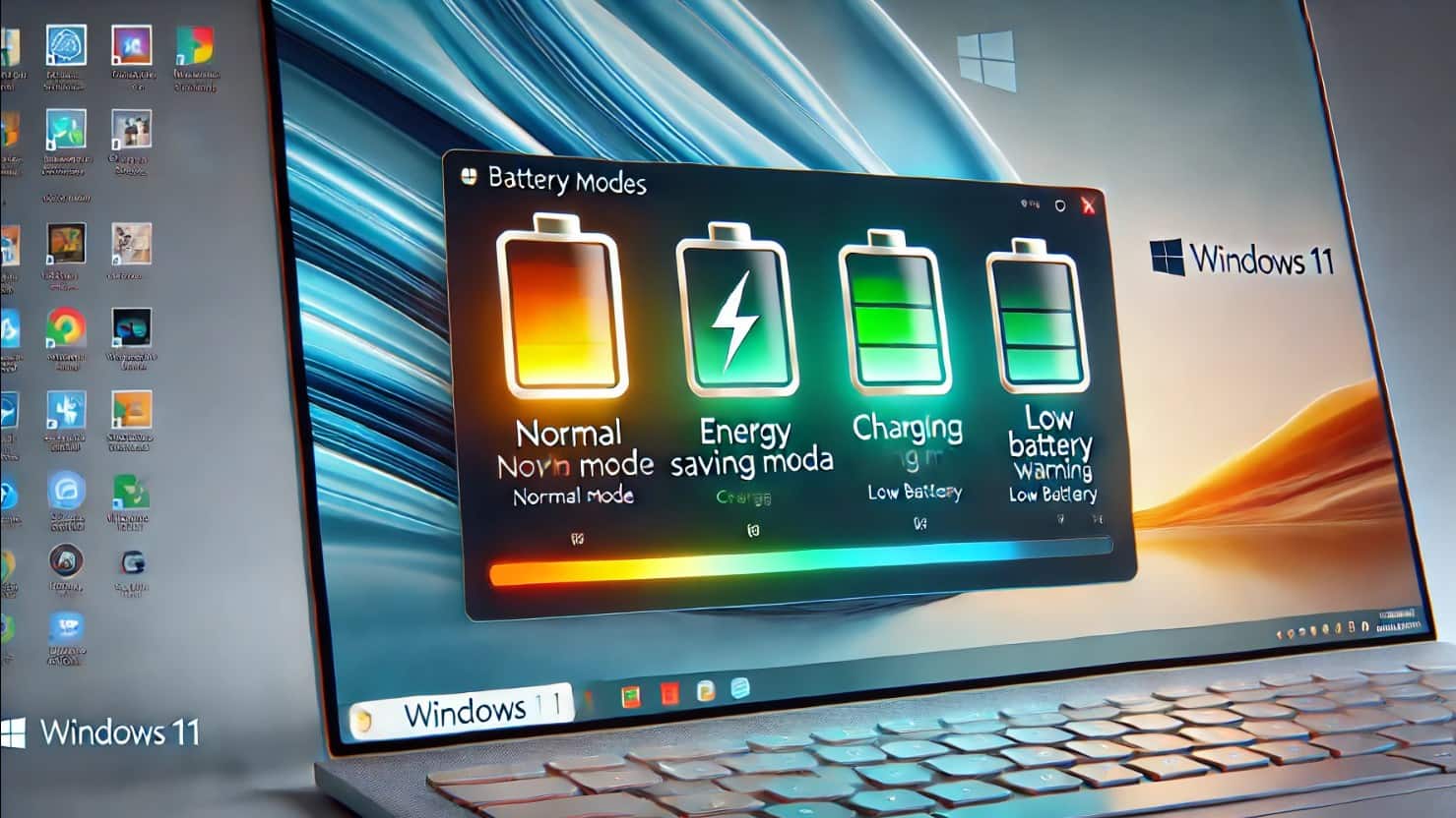 Microsoft renova o ícone do Windows 11 Battery com atualizações inteligentes