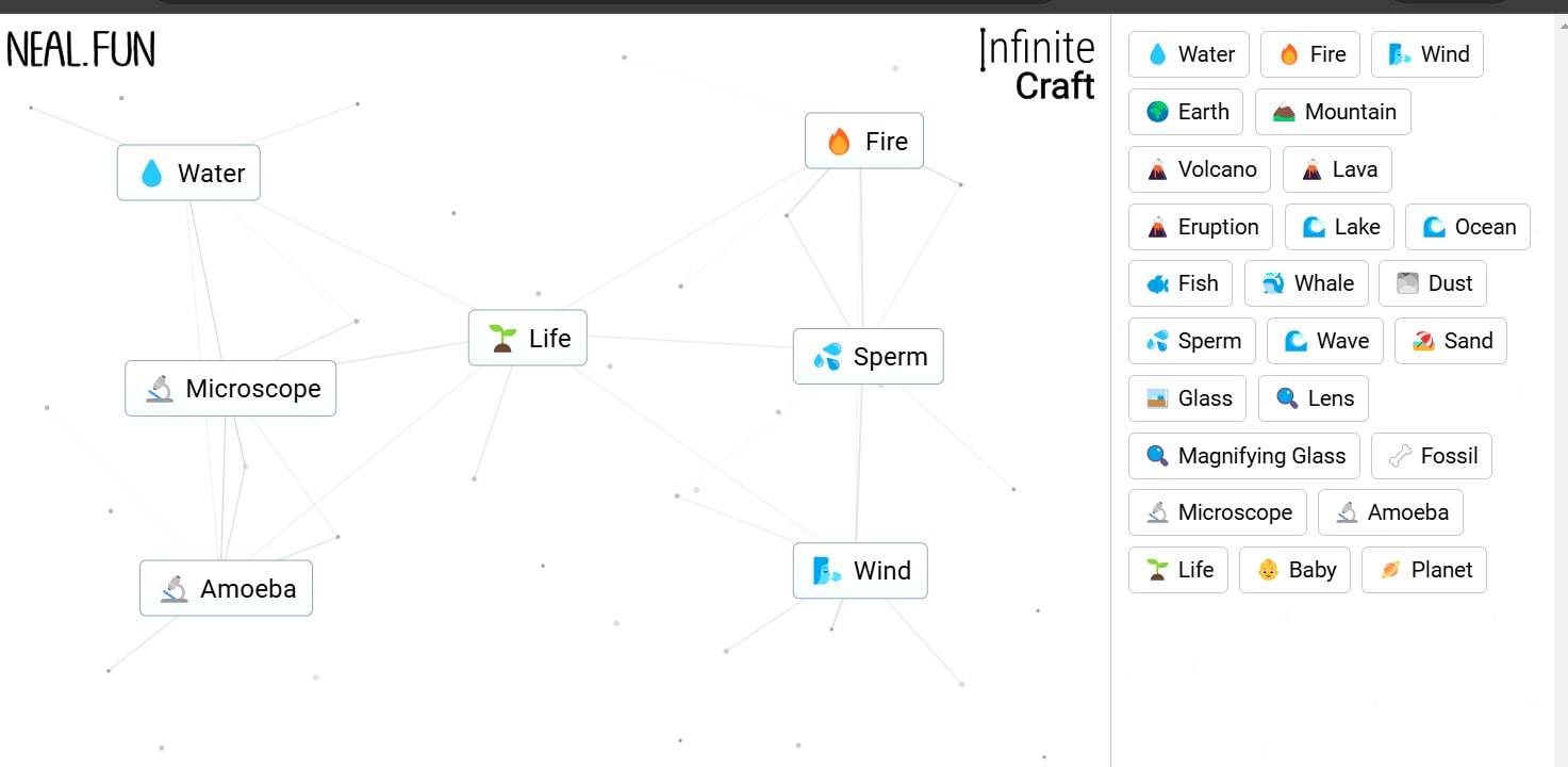 Comment faire la vie dans Infinite Craft: Guide étape par étape