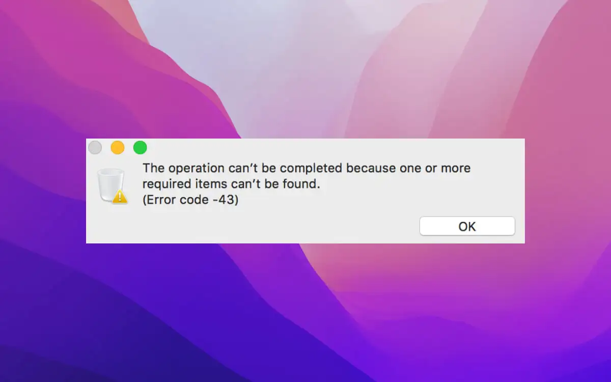 10 modi per correggere il codice di errore 43 sui computer Mac