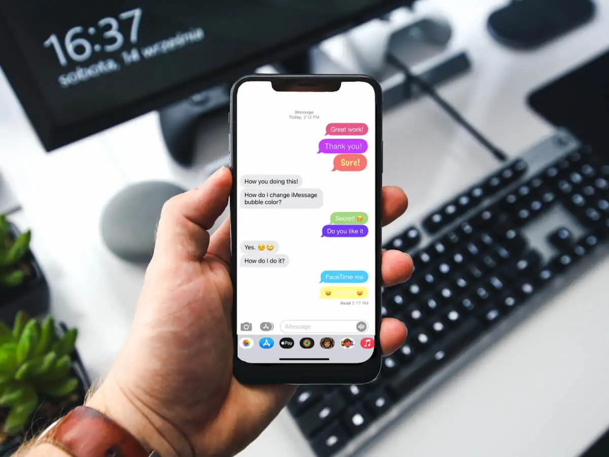 iMessage'da Metin Balonu Rengi Nasıl Değiştirilir