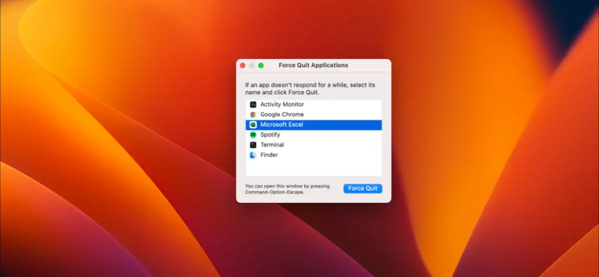 Come forzare l'uscita da Excel su Mac