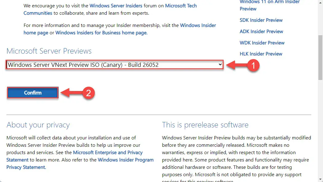 Descargar Windows Server v.Next 2025 ISO