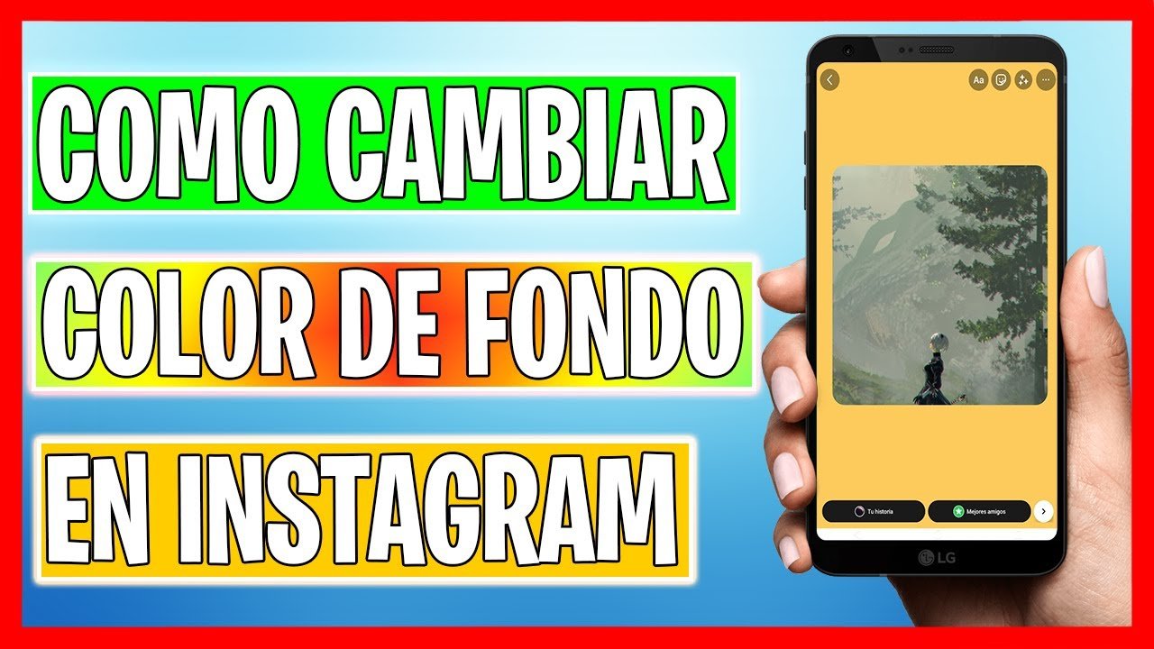 Como mudar a cor de fundo de uma história do Instagram?