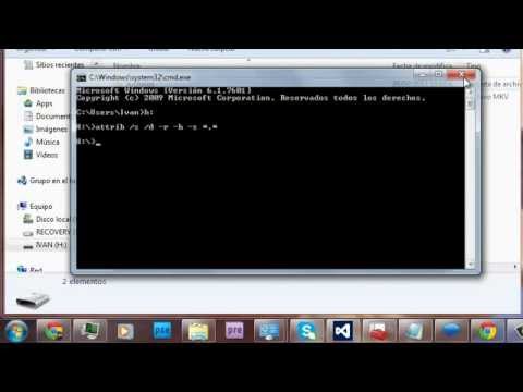 ¿Cómo ver archivos ocultos en Windows 10 CMD?