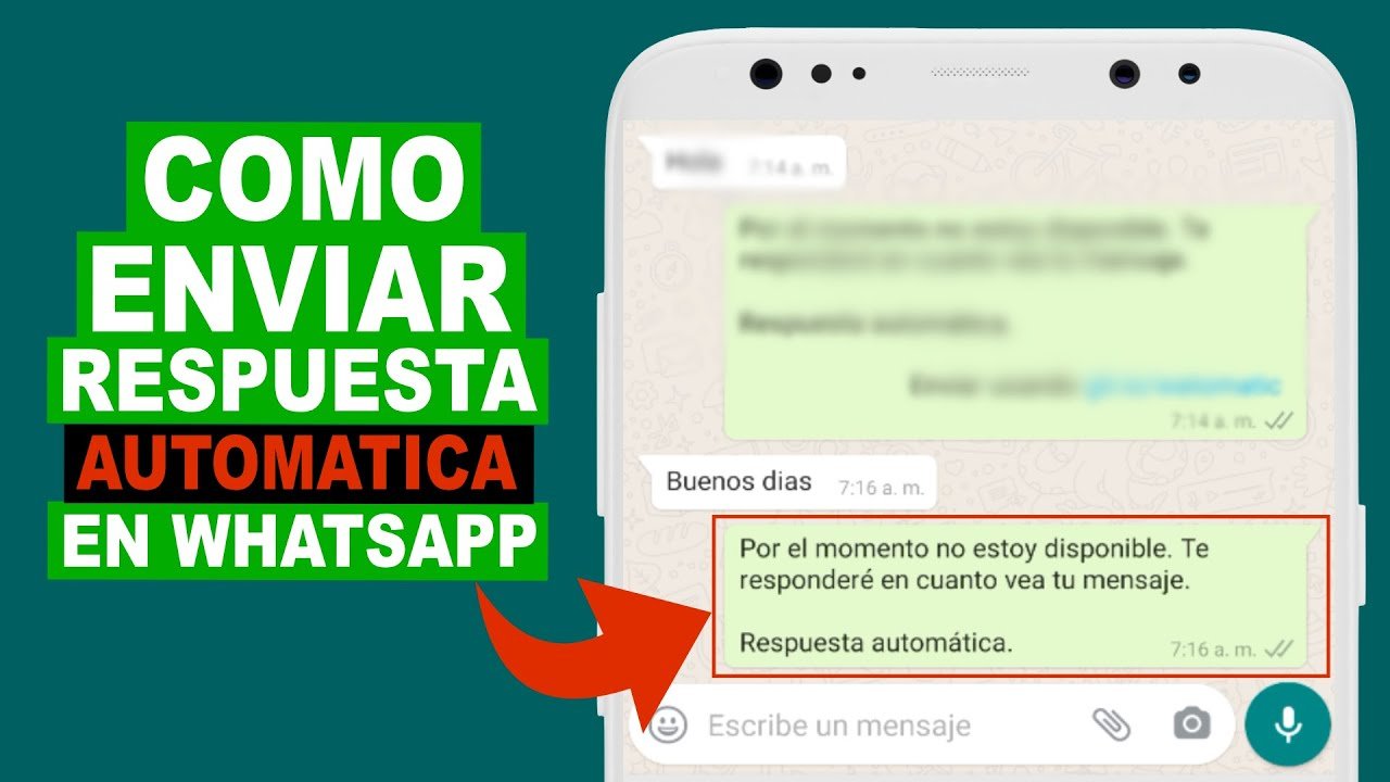 Cómo enviar respuestas automáticas en WhatsApp