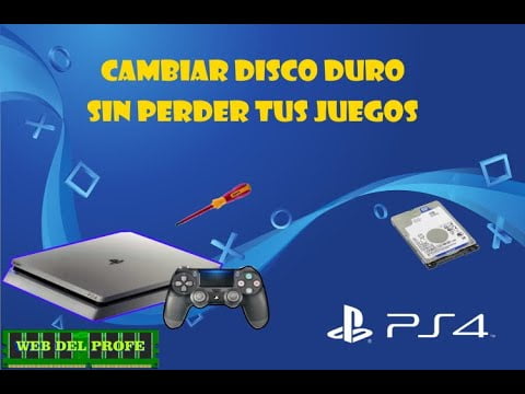 Cómo reemplazar un disco duro de PS4 sin perder datos del juego