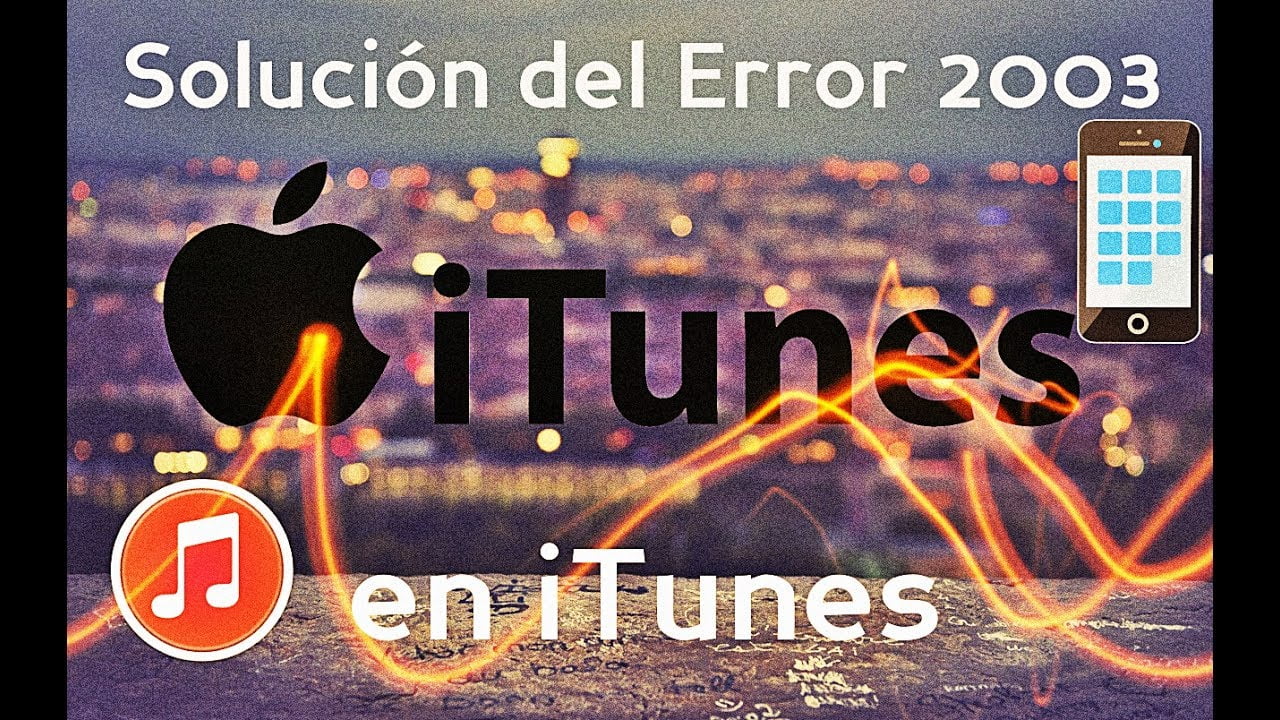 Qual è l'errore del 2003 in iTunes?