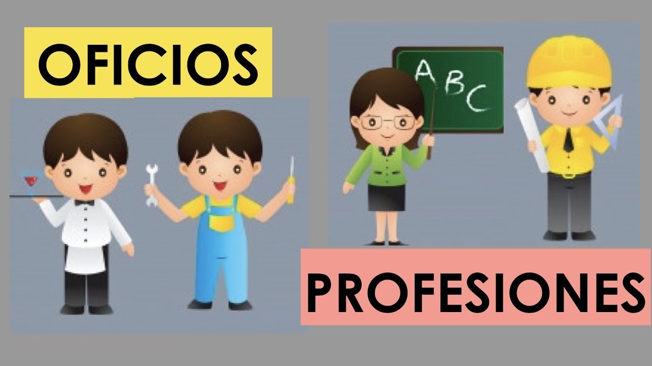 ¿Cuáles son los 3 tipos de profesiones?