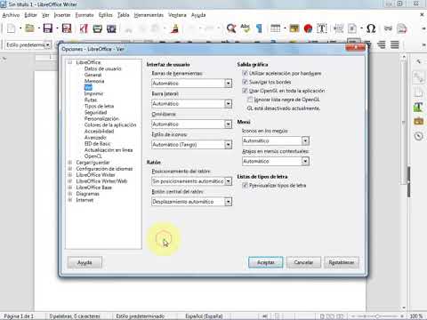 Hur ändrar jag libreoffice