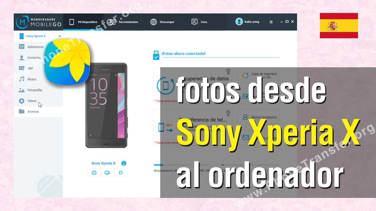 ¿Cómo pasar las fotos de mi Sony Xperia a la computadora?