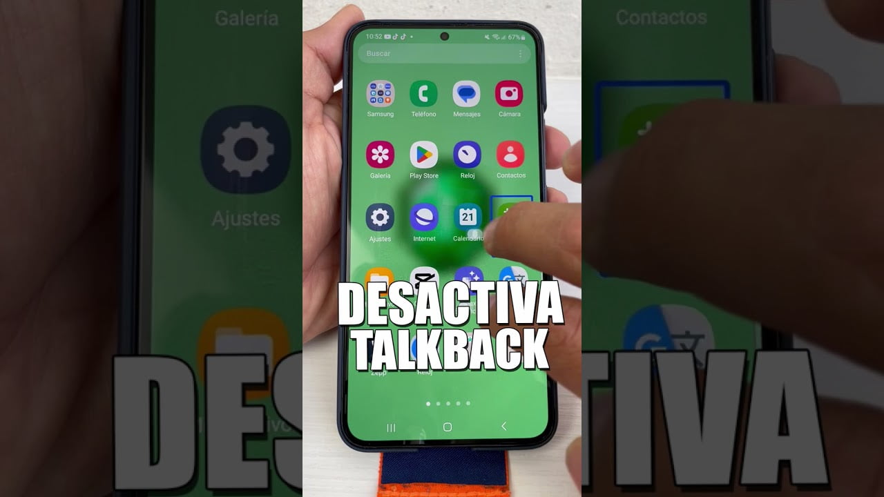 Come disattivare il talkback con le dita?