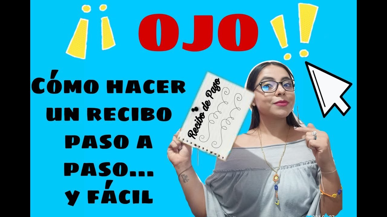 ¿Cómo hacer un recibo de pago sencillo?