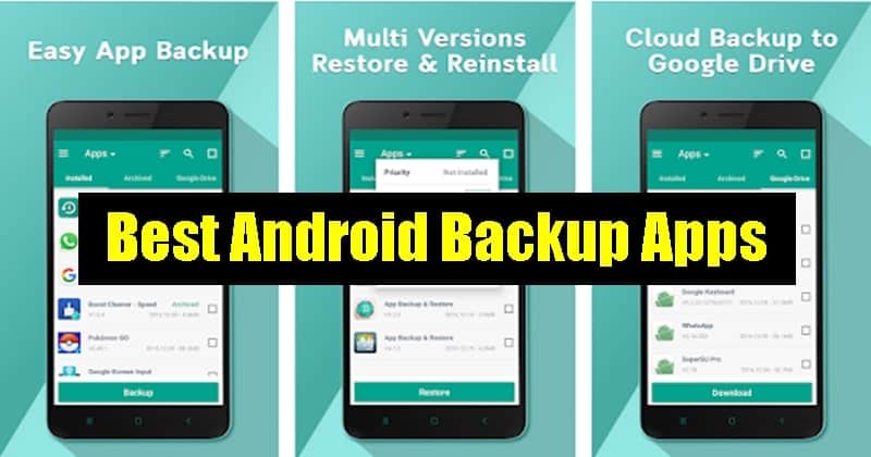 10 parasta Android-varmuuskopiointisovellusta vuonna 2024 (PÄIVITETTY luettelo)