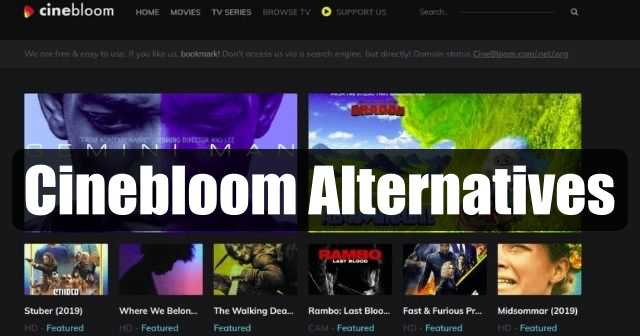 10 meilleures alternatives Cinebloom pour regarder des films HD (2025)