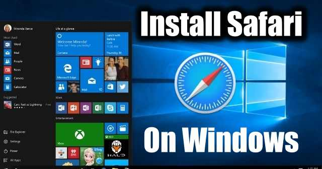 Scarica e installa il browser Safari su Windows 10