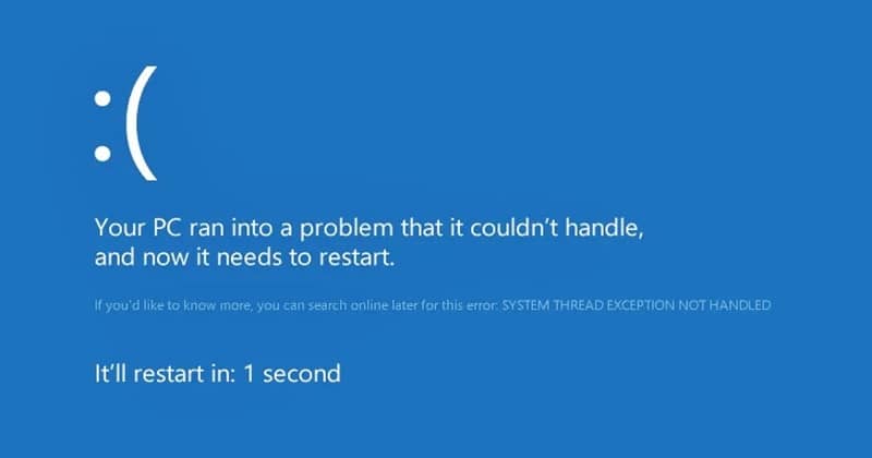 Como corrigir erro de thread do sistema do Windows 11 não tratado