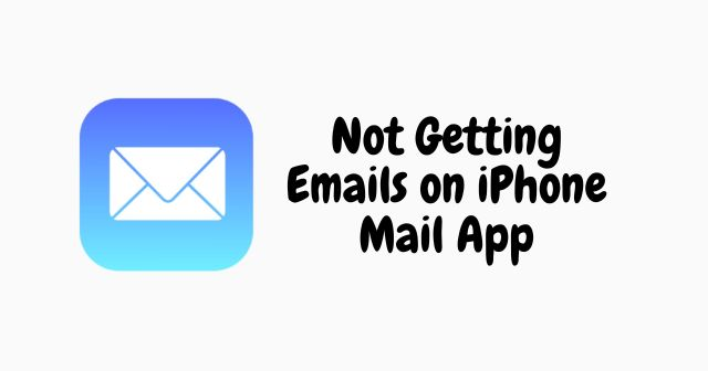 Як виправити відсутність отримання електронних листів у програмі iPhone Mail