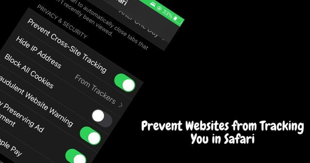 Comment empêcher les sites Web de vous suivre dans Safari sur iPhone