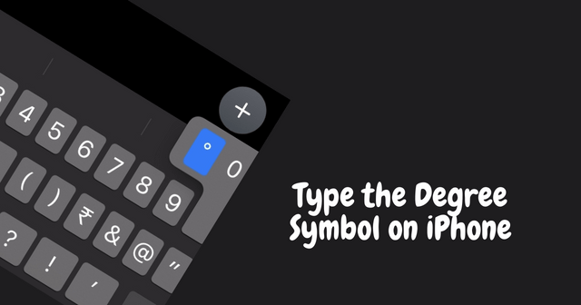 Como digitar o símbolo de grau no iPhone, iPad e Mac